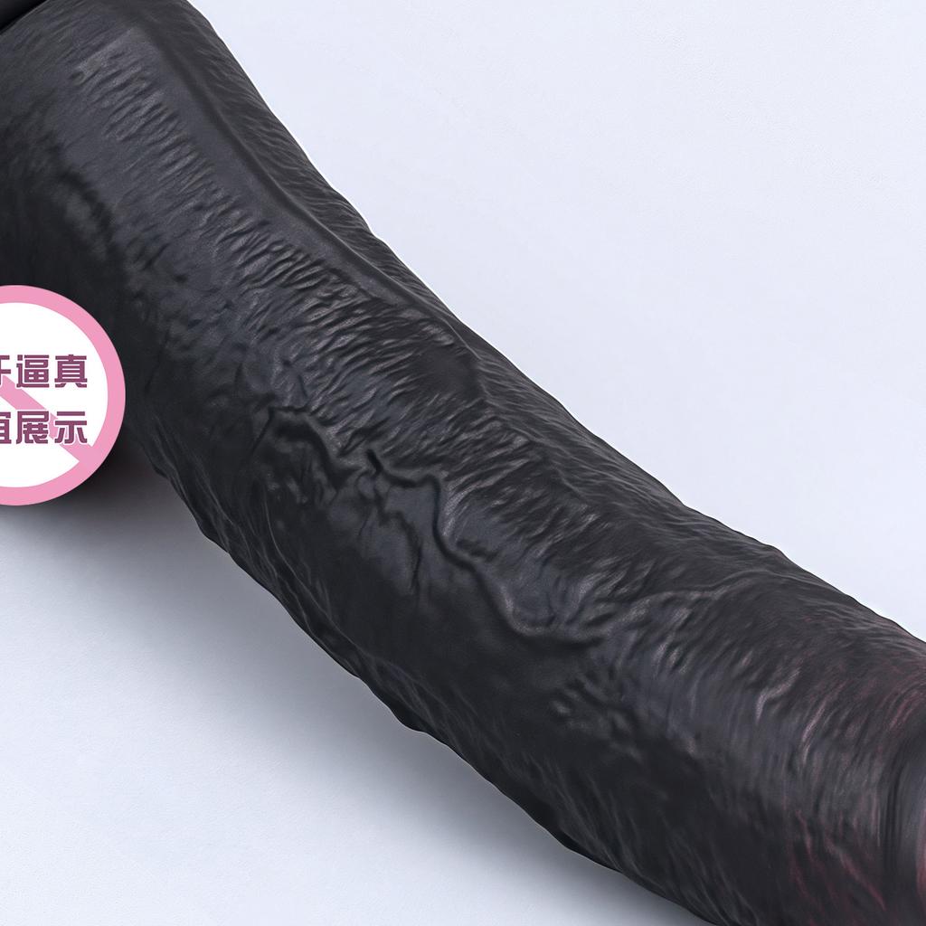 Black Silicone Simulation Dildo Female Masturbator Manual Shaped Dildo Adult Sex Toy