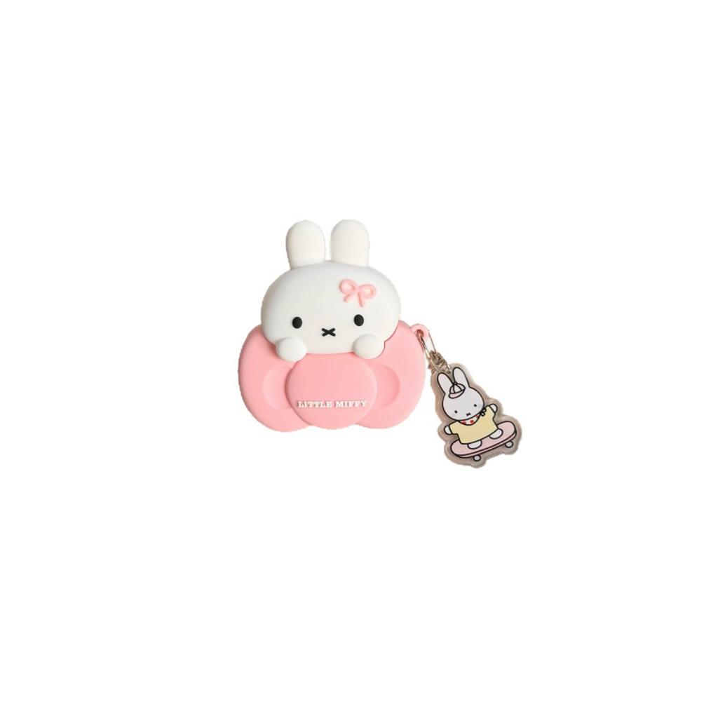 Bow Miffy Rabbit for Airpods4 Apple AirPods Pro3 Earphone Case 2/3 Generation Silicone