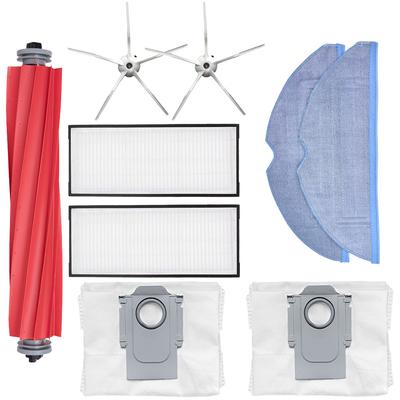 Zubehör für Xiaomi Roborock S7 / S7 Maxv Ultra Staubsauger Ersatzteile Set, Hauptbürste, Bürstenabdeckung, Staubbeutel, HEPA-Filter, Mopptücher