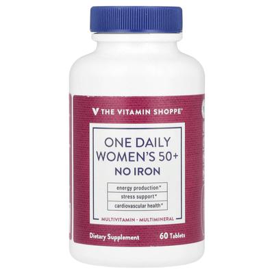 One Daily Women's 50+, Iron Free, 60 Tablets