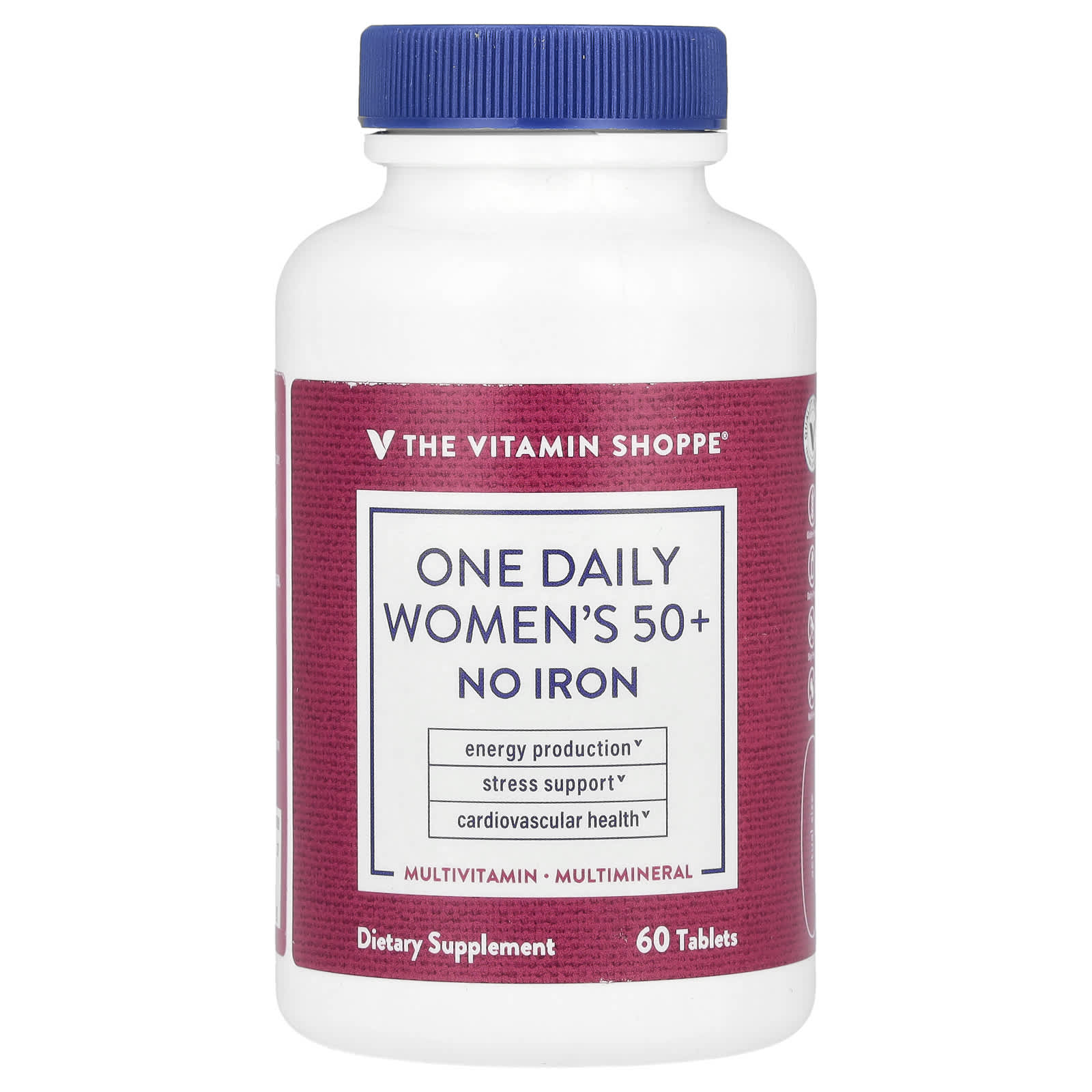 

The Vitamin Shoppe, One Daily Women s 50+, без заліза, 60 таблеток