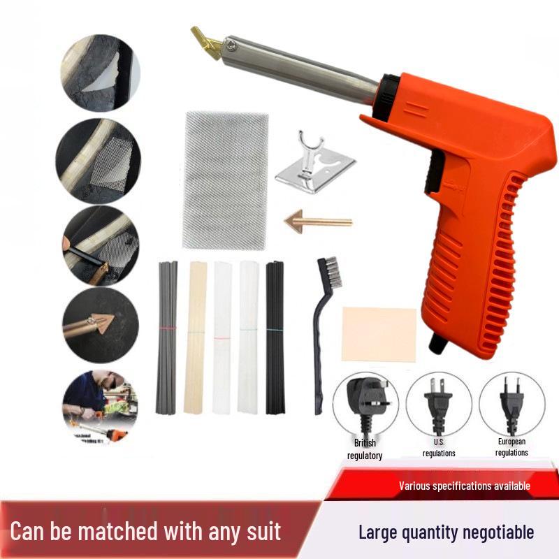 Gun-Type Soldering Iron and Plastic Repair Tool for Car Bumpers