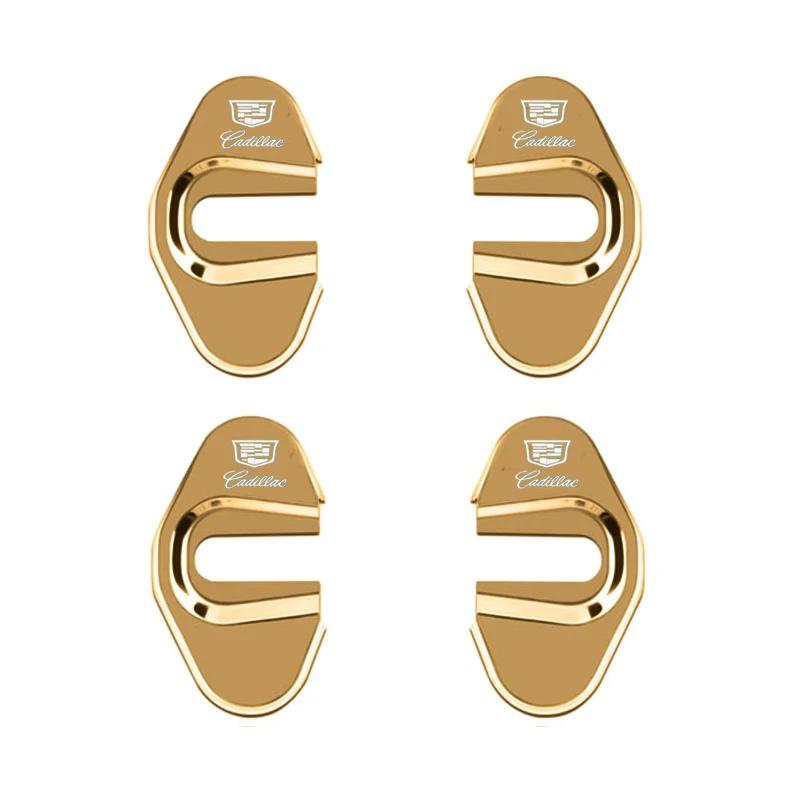 4 Stück/Set Legierung Auto Türschloss Gehäuse Abdeckung Rostschutz Aufkleber Emblem Für Cadillac CTS CT4 CT5 CT6 XT4 XT5 XT6