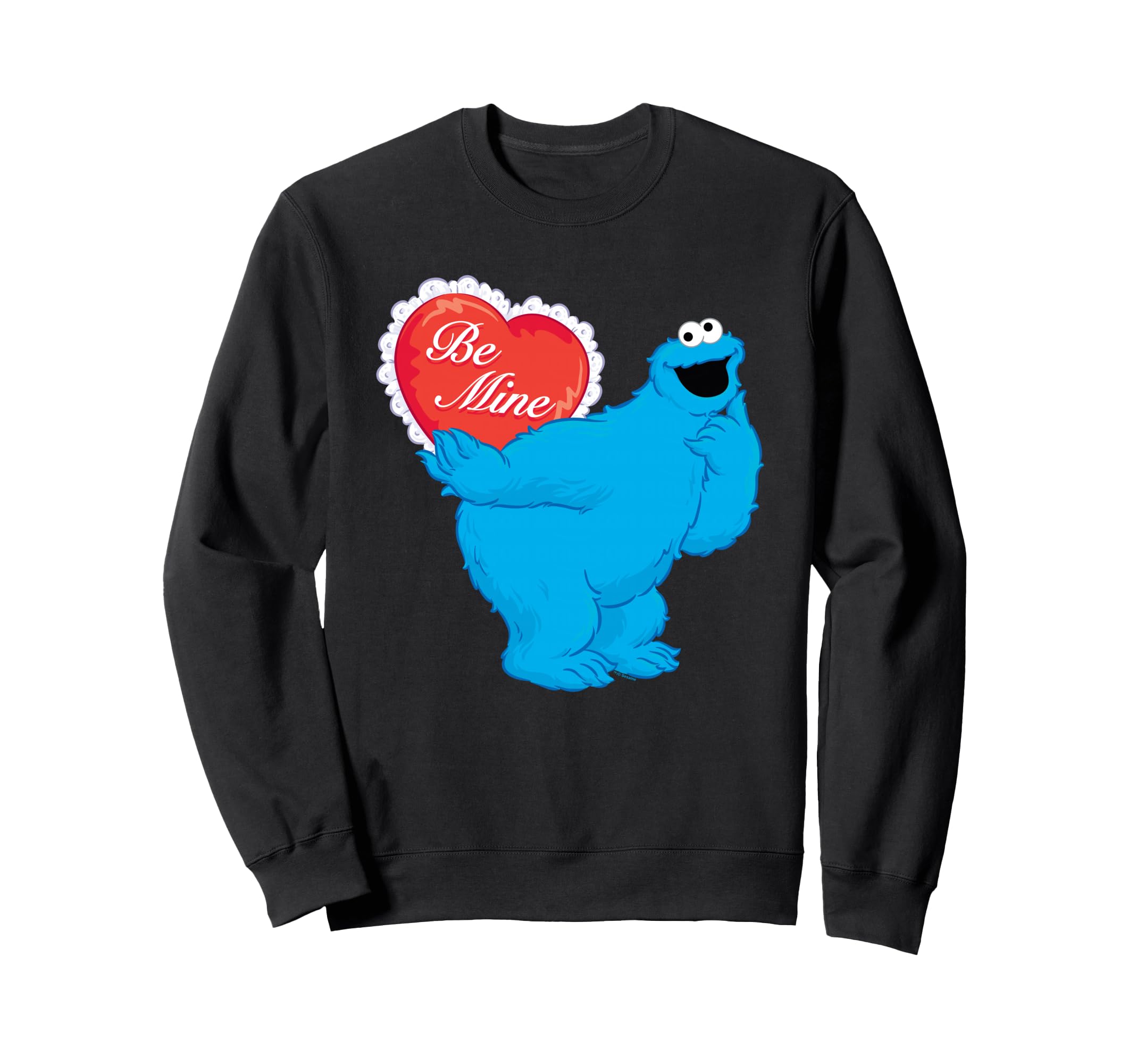

Sesame Street Valentine s Day Be Mine With Cookie Monster Sweatshirt