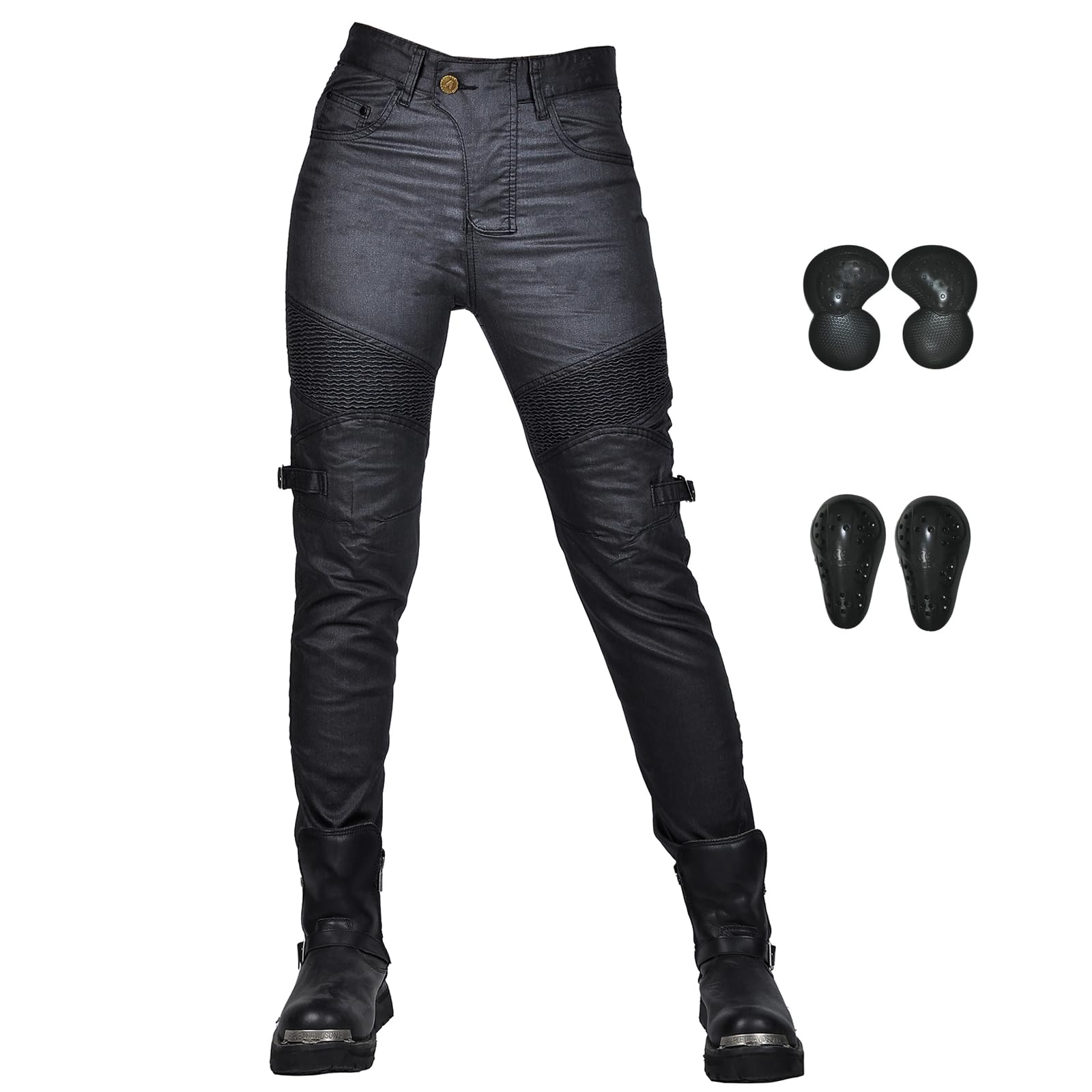 

Женские мотоциклетные брюки RENHE, Брюки для езды, Летние, С защитой, Брюки для мотоциклиста, Тонкие, Джинсовые M