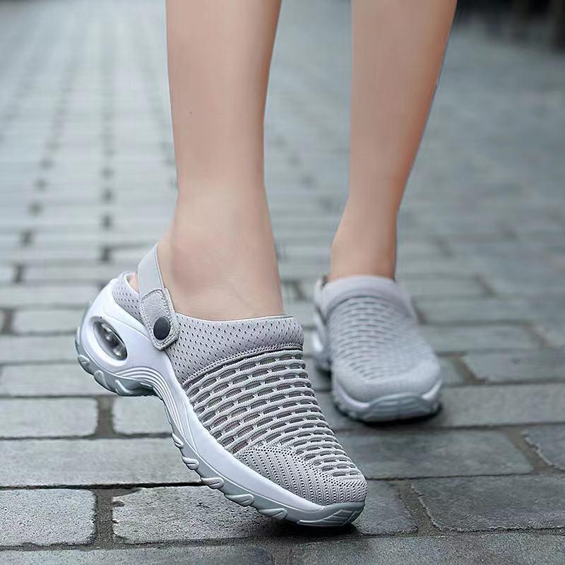 2023 Plus Size Women's Breathable Mesh Sandals & Half Slippers
