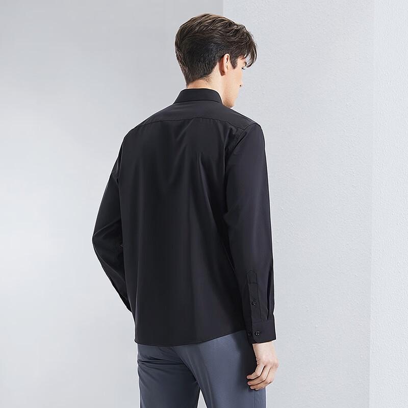 Qipai Men s Three-Proof Modal Blend Long-Sleeve Shirt 38