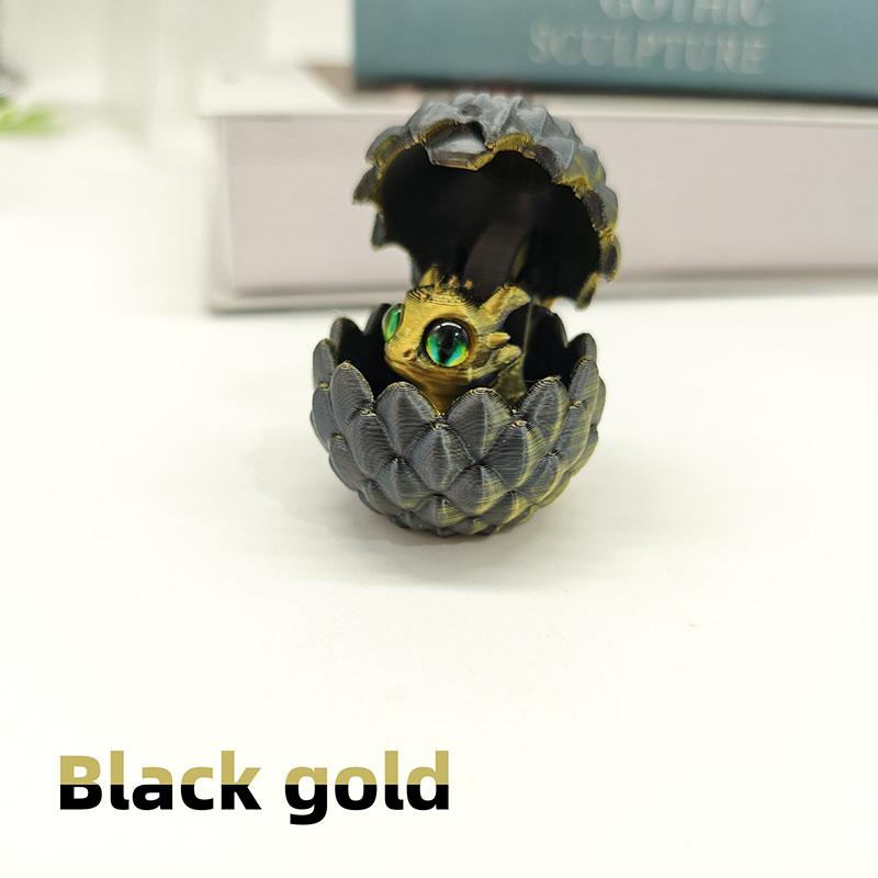 

2026 New Mini 3D Printed Dragon with Eggs Random Eyes for Home Decor Decoration Figure Accessories Kids Gift