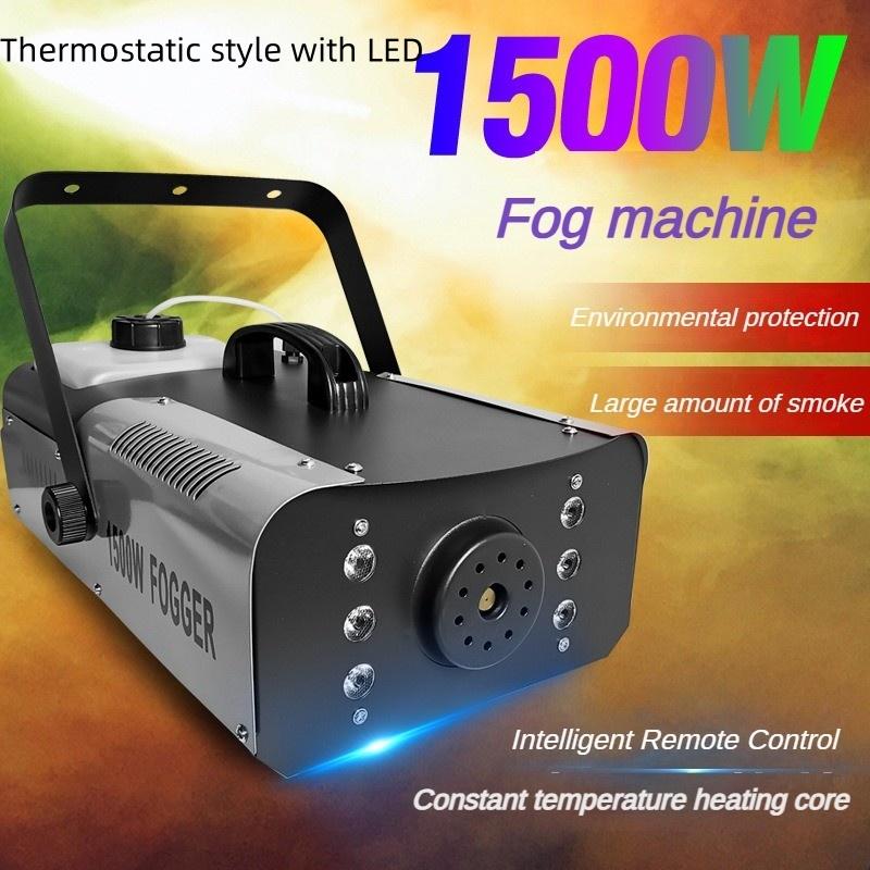 High Power Stage Smoke Machine Electronic Constant Temperature Smoke Sprayer LED Stage Effect Fogger Spray Equipment