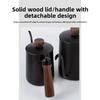 304 Stainless Steel Wooden Handle Espresso Coffee Pot for Home and Commercial Use, Long Spout and Fine Nozzle Drip Coffee Maker for Brewing