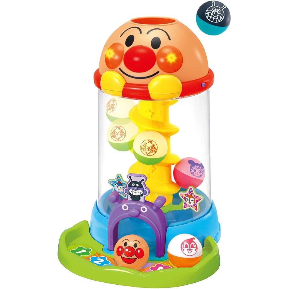 Joypalette Anpanman Interactive Light-Up Rolling Tower Toy for Kids