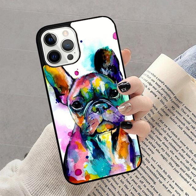 Autumu French Bulldog Art Phone Case Cover for iPhone 17 Air 16 16e 15 12 11 13 14 Pro Max Apple Plus Coque