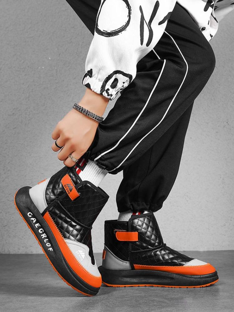 Men's Winter 2026 New Arrival Extra Thick Warm Waterproof Anti Slip Snow Boots Thickened Fleece Lined Sports Casual Cotton Shoes