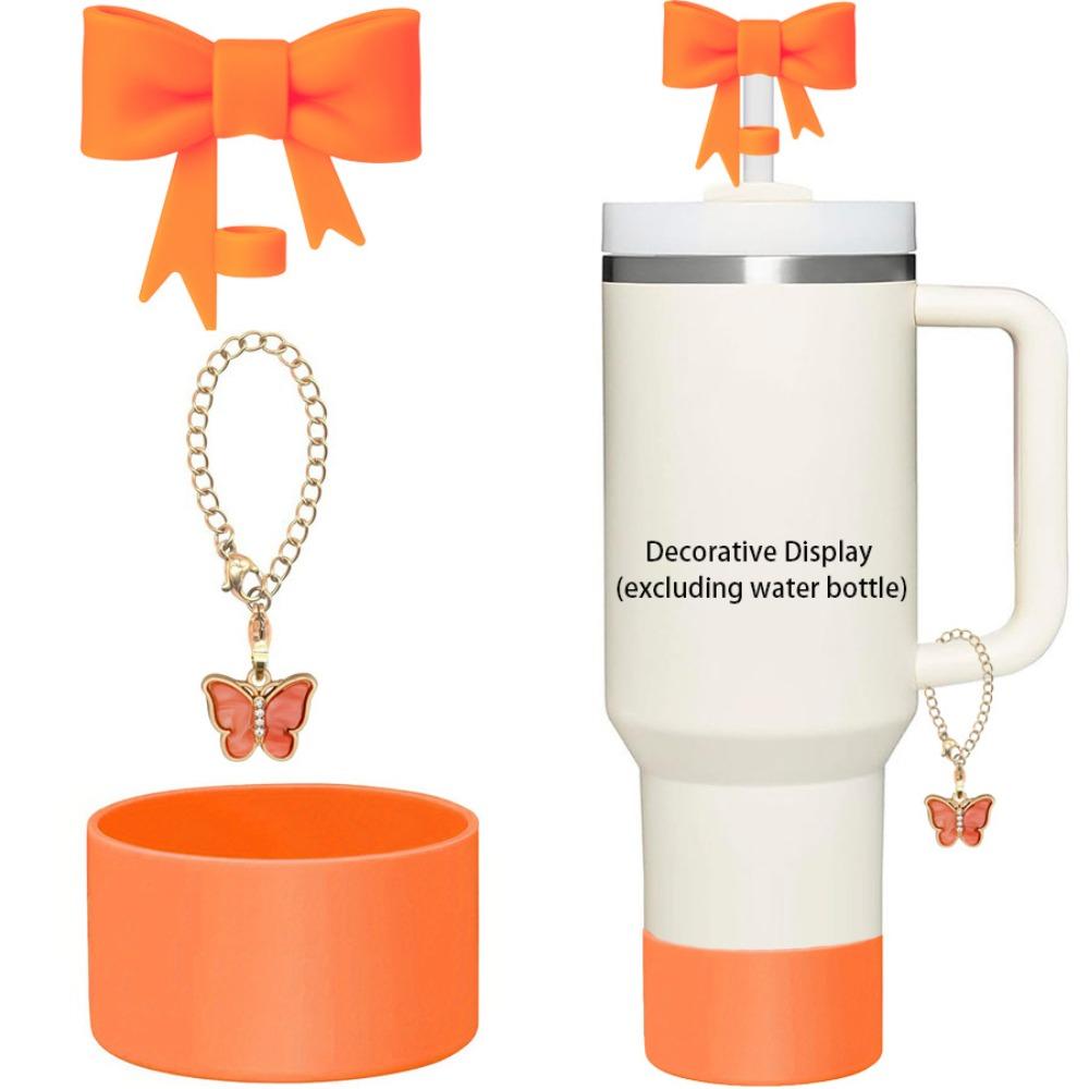 3 piezas/set 10 mm Orificio para pajita Vaso Bota de silicona Accesorios para botella de agua para Set de accesorios para vaso Stanley