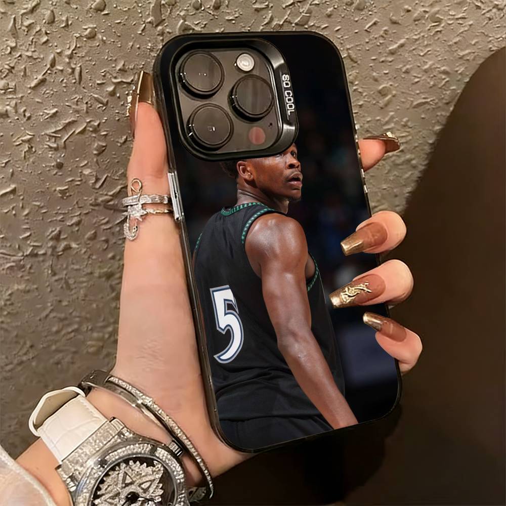 

Anthony Edwards Antman 5 Phone Case For iPhone 17,16,15,14,13,12,11 Plus,Pro Max,XS,Colored Silver Plated Inside Cover iPhone15pro