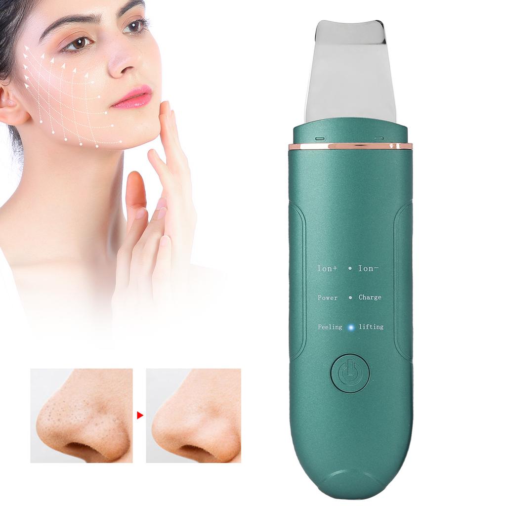 EMS Ultrasonic Skin Scrubber Blackhead Pimple Removal Lifting Ion Pore Cleaner Machine