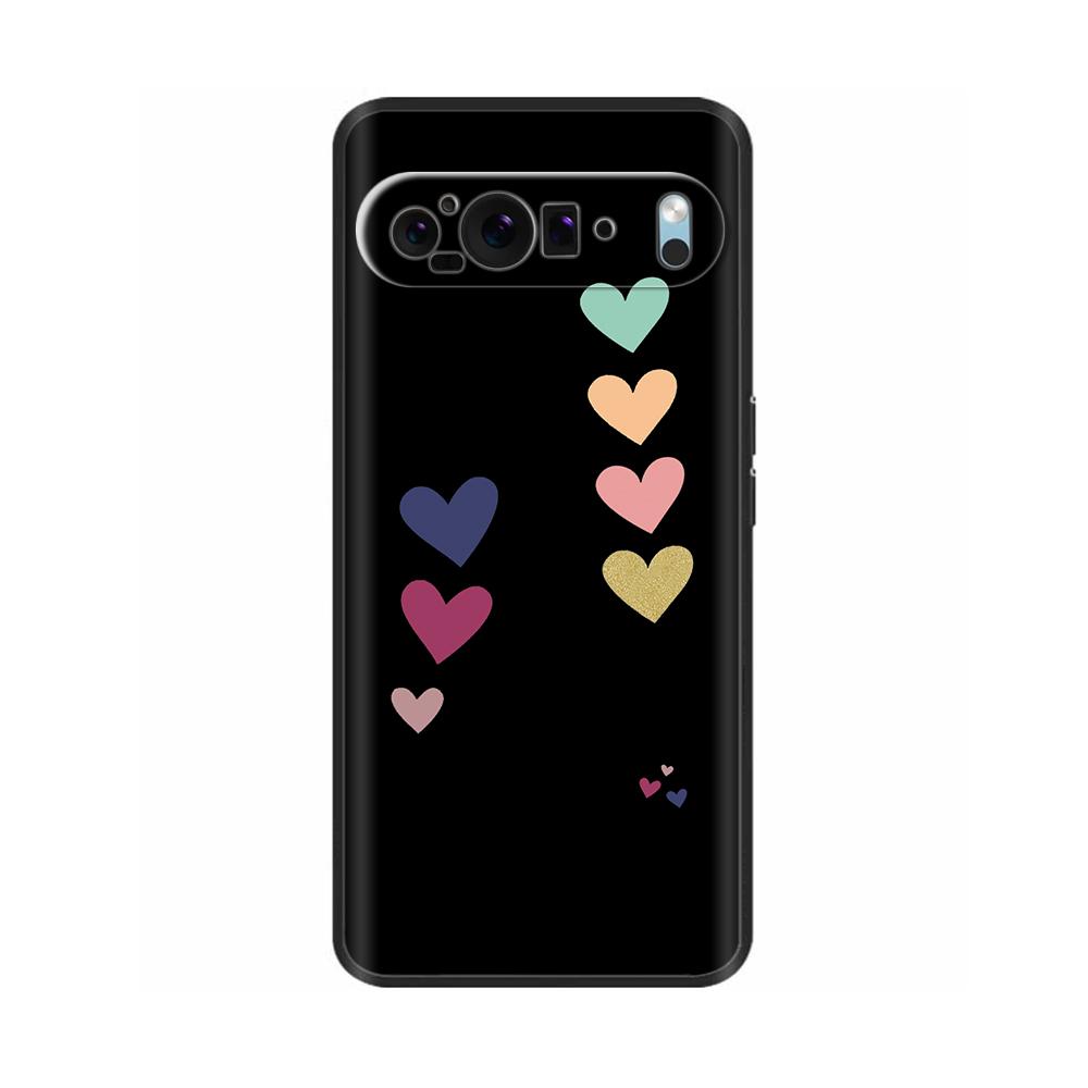 For Google Pixel 9 Pro Case Pixel 9 Pro XL Cover Soft Black Silicone Bumper Protector TPU Cases for Google Pixel9 Pixel 9 Pro XL