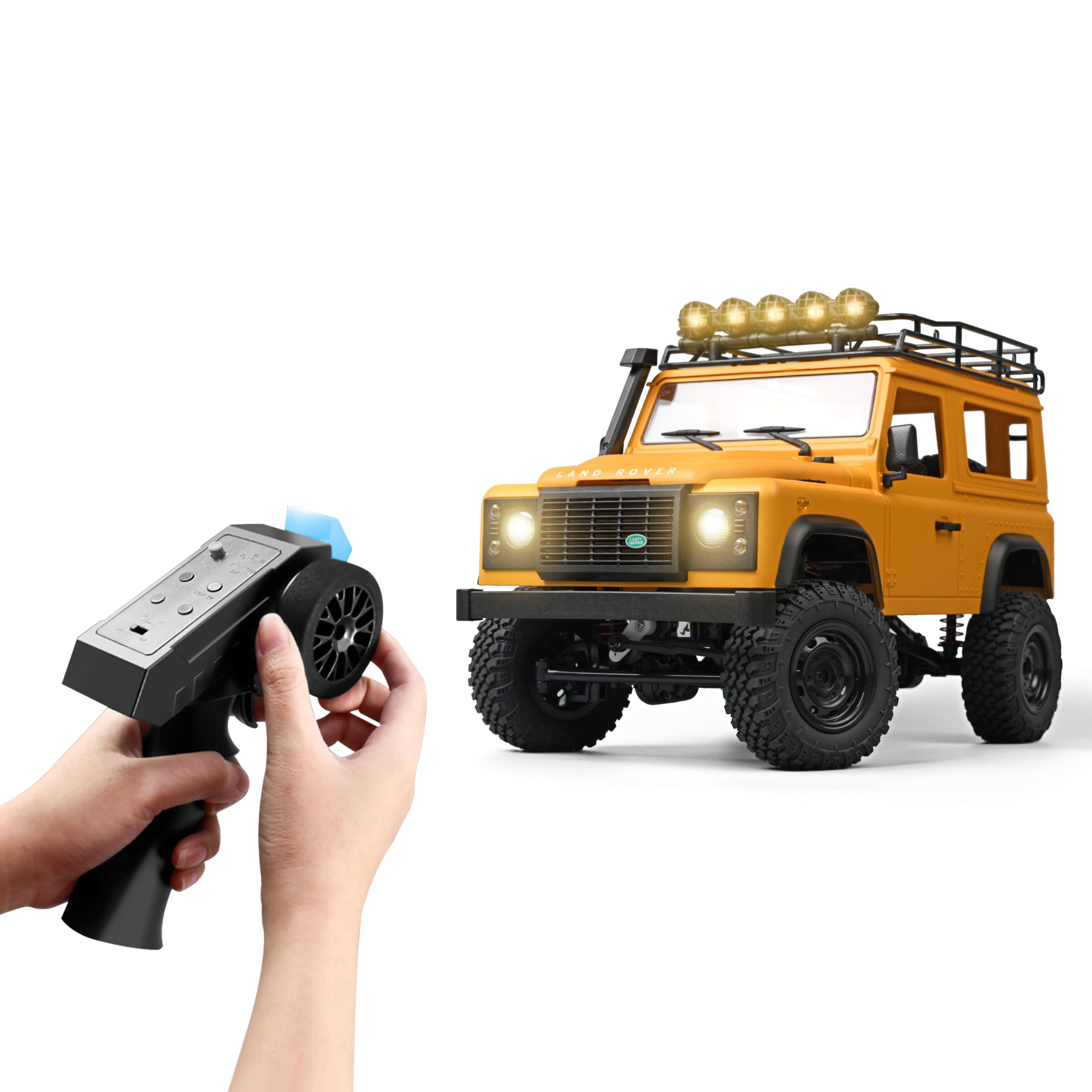 

MN MODEL Scale Land Rover Defender 90 V2 SUV Crawler with Technical Licensed Birthday Gift for Christmas Gift 112 MN-98 Radio-Controlled Approval,