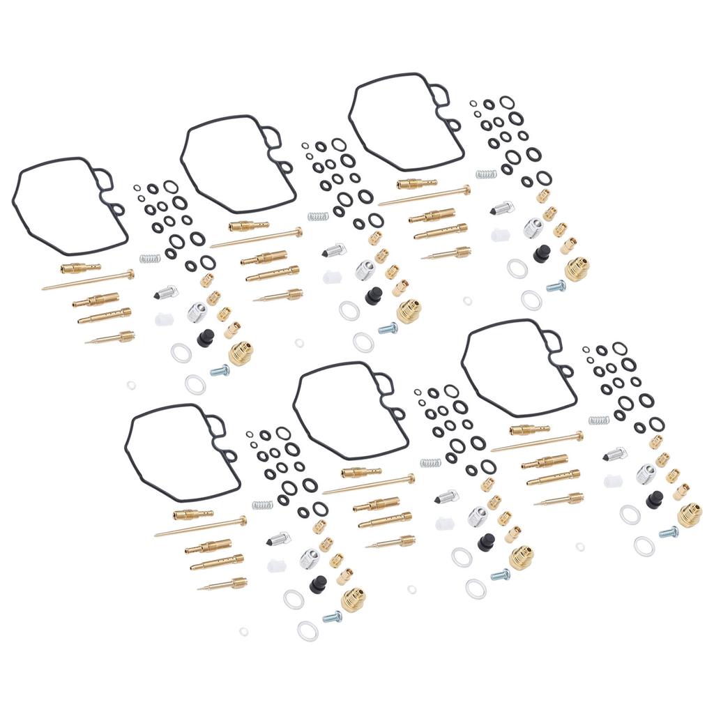 6 Zestawów Motocyklowy Zestaw Naprawczy Gaźnika Profesjonalny Zamiennik dla CBX1000 CBX1050 1978‑1983