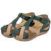 Fashion Women's Sandals Wedges Heels Sandals for 2025 Summer Shoes Woman Mix Color Heeled Sandalias Mujer Low Platform Footwear Female