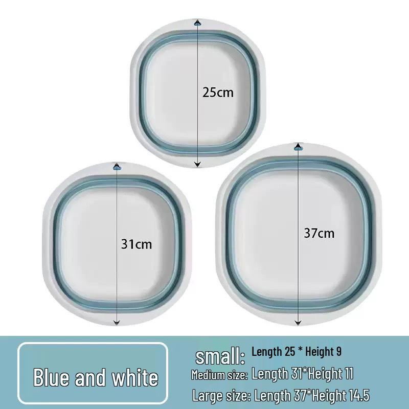 Large Portable Folding Wash Basin for Home, Dorm, Travel - Ideal for Students, Children, and Pregnant Women