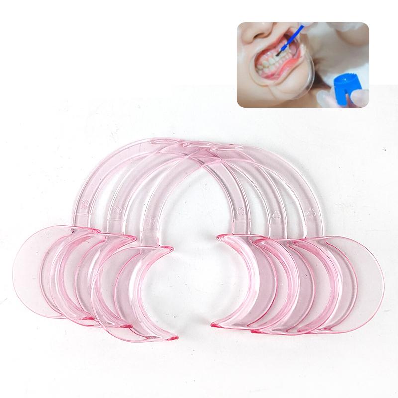 5Pcs C-Shaped Dental Cheek Retractors Mouth Opener S/M/L Size Teeth Treatment Mouth Opener Autoclavable Resistant Dentist Tool