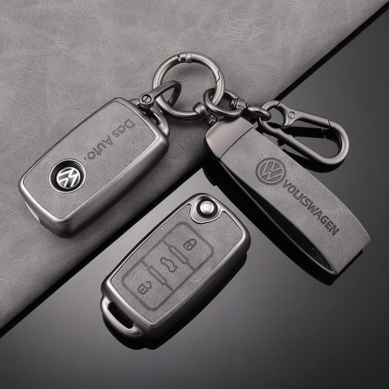 Pentru VOLKSWAGEN VW Carcasă Cover Shell din Piele pentru Cheie Auto Remote Pentru Volkswagen VW Polo Golf Passat Tiguan Beetle Caddy T5 Up Eos Keych