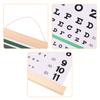 3pcs/pack Eye Charts Non-Reflective Visual Acuity Test Wall Chart Eye Exams For Hospital Home Kids Vision Schedule 22x11 Inches