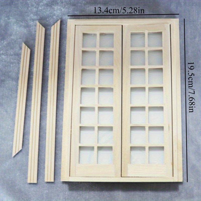 

Миниатюрная модель деревянного окна и двери в масштабе 1/12 - DIY миниатюрный реквизит для фотосъемки - Сезонный декор - Идеальный подарок 1 Set