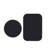 Magnetic Phone Holder Accessory: Black Round & Rectangular Iron Sheet with Adhesive Backing