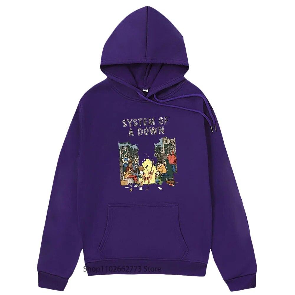 System of A Down Band Hoodies for Unisex/Women Knows Sees Tells All Tour Sweatshirt SOAD Band Clothes High Street Streetwear Unisex