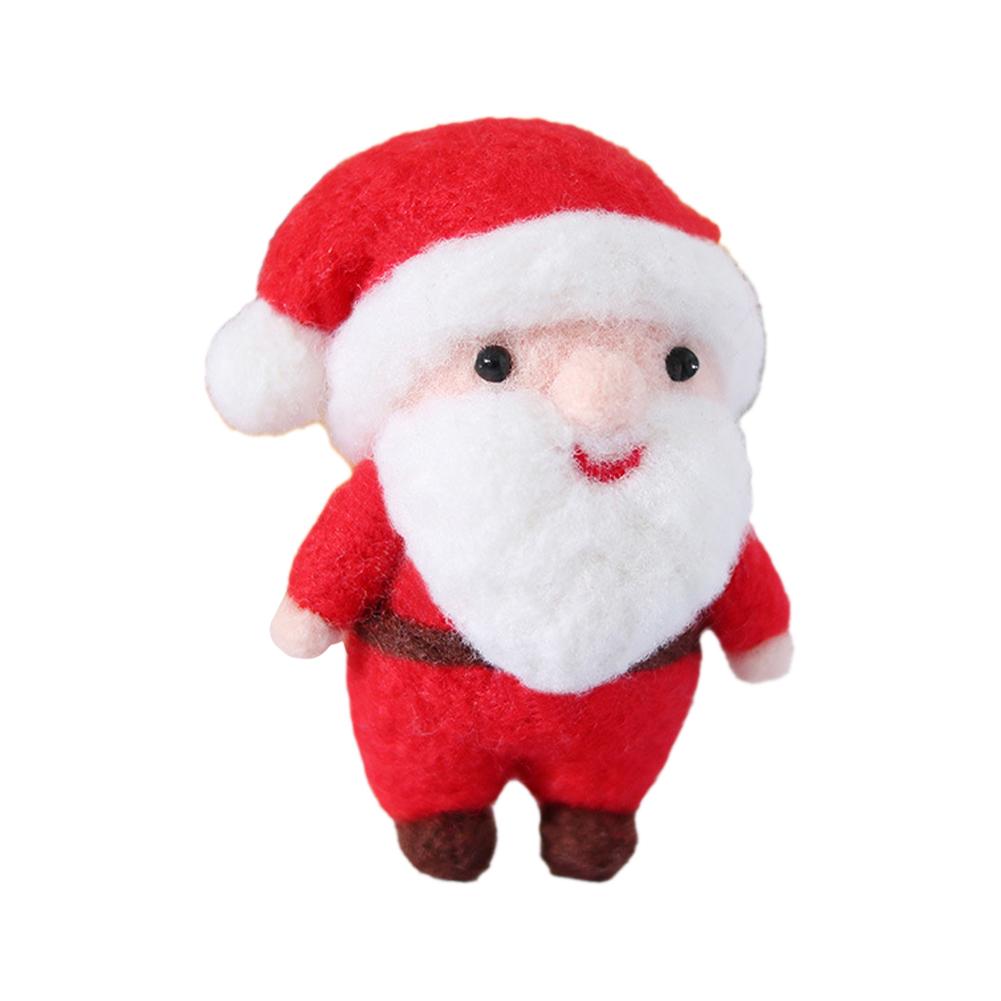 

На Рождество незаконченный набор из фетра Санта-Клаус Рождественский фетр кукла ручной работы DIY DIY Комплектация Poke M3Q1