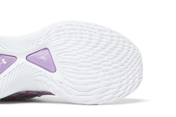 Kids' Sneakers Under Armour Curry Flow 9 For the W (GS) Oxford Blue/Vivid Lilac/White