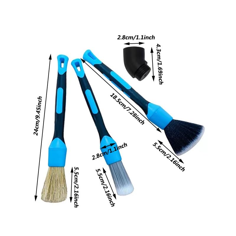 Brosse de Détail pour Lavage de Voiture pour Roues et Camion de Lavage de Voiture Soie de Porc Douce Nettoie Voiture Fournitures de Lavage de Voiture de Brosse, Carrosserie, Fournitures, Pratique, Sans Rayures,