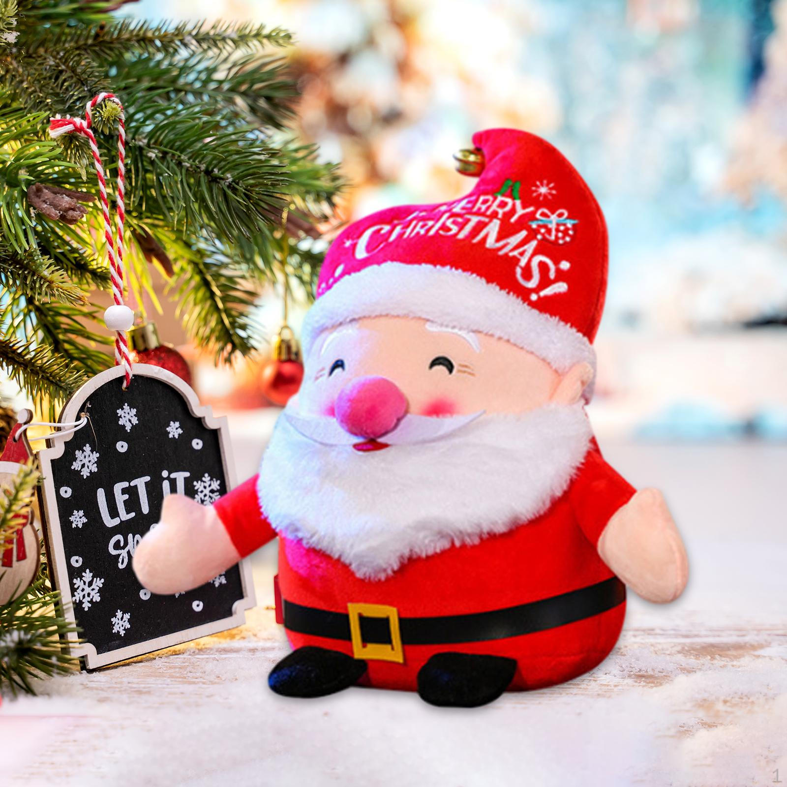 Santa Claus Christmas Figurines Doll Exquisite Standing Figurine for 20cm