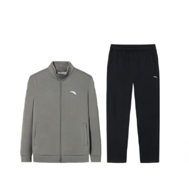 Anta Herren Trainingsanzug mit Fleece-Futter
