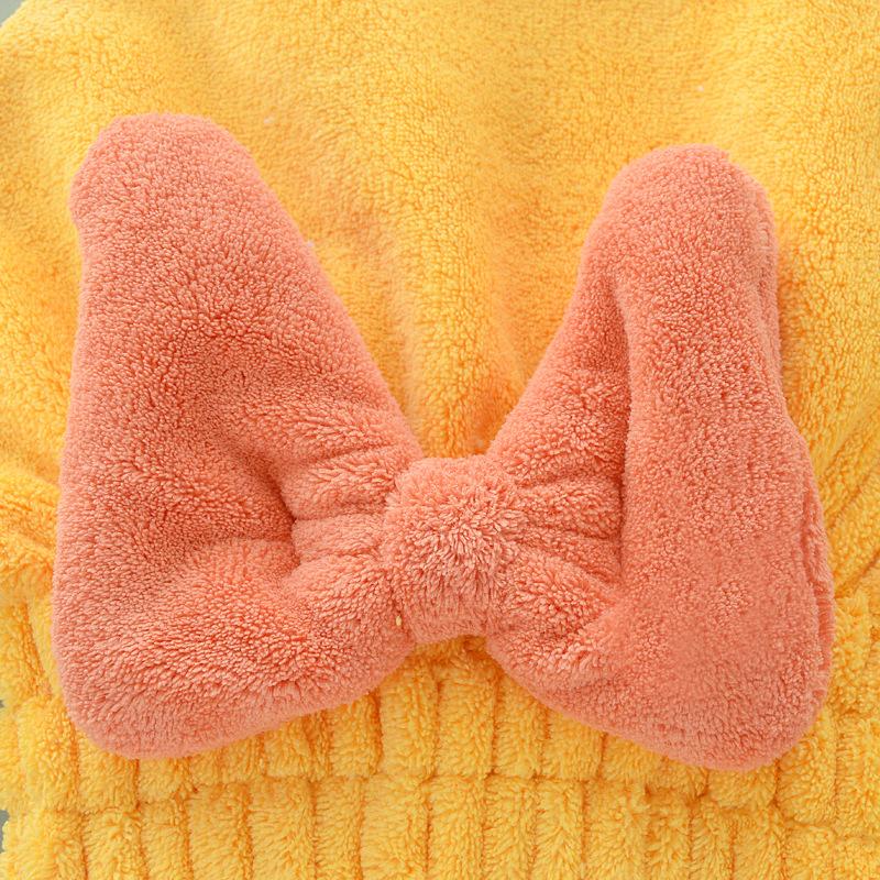 

Милая шапочка-бантик для быстрой сушки волос, полотенце для волос из микрофибры, суперабсорбирующая обертка для женщин, банное полотенце, вытирающая шапочка для волос