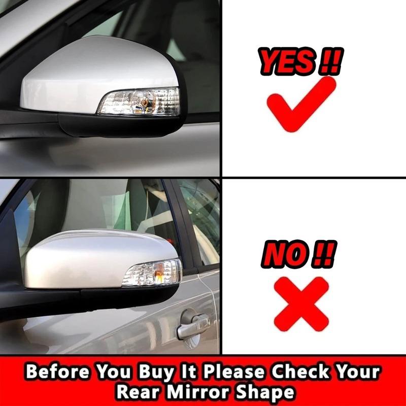 Auto Seitenspiegelabdeckung Hinten für Volvo S40 S80 S80L C30 C70 V70 2009-2012 39850553 39850533 Spiegelkappen Verzierungen