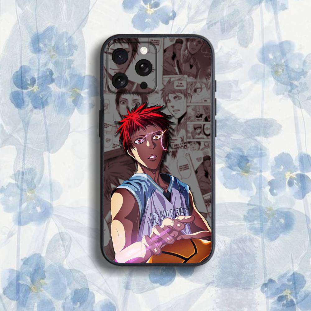

K-Kuroko s B-Basketball Phone Case For iPhone 17,16,15,14,13,12,Pro,Max,Plus,E,SE4,Air,Mini Black Soft Box iPhone11