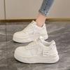 Fashion Women's Thick Sole Sneakers Set Casual Shoes Optical Astronomy Court Shoes White Spring