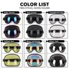 Retro Motorcycle Goggles Bubble Visor Outside Riding UV Protection Windshield Colorful Vintage for Half Face Helmets2