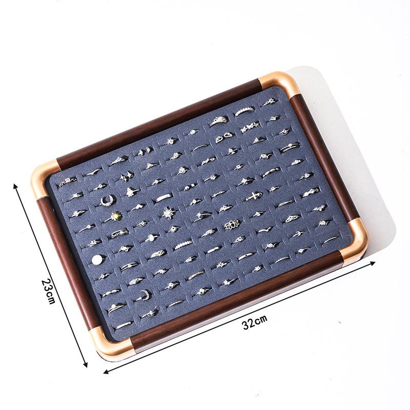 Spot Walnut Jewelry Display Tray Retro Jewelry Display Tray Jewelry Bracelet Necklace Counter Display Props