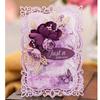 Lace Frame Background Metal Cutting Dies Stencil DIY Scrapbooking Album Paper Card Mold Embossing Craft Decoration Template
