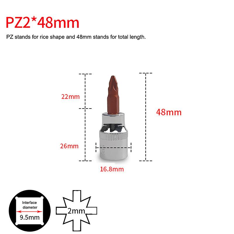 3/8palcové nástavce na bity Torx T20/30/40/45/50/55/60 S2 Ocel Délka 48 mm Stříbrný odstín Ruční nářadí pro opravy automobilů