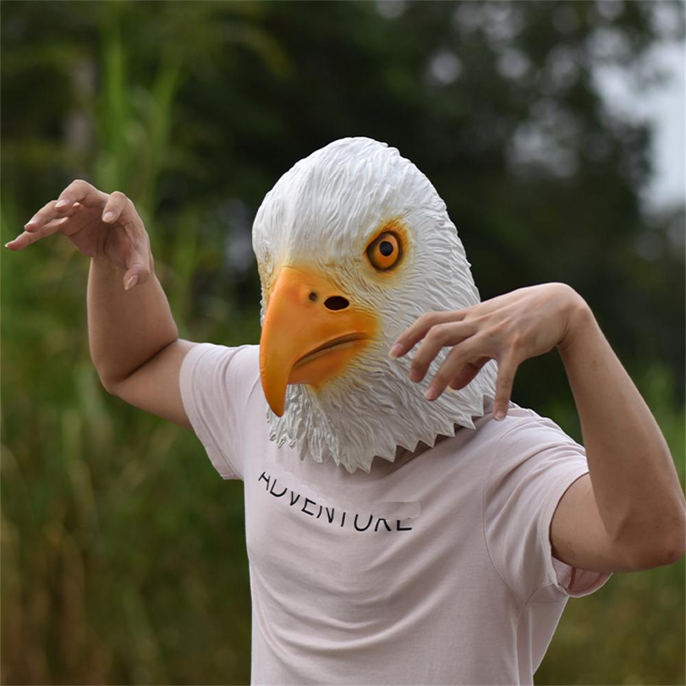 Eagle Latex Full Head Mask Dignified Headgear Animal Mask Party Cosplay Prop