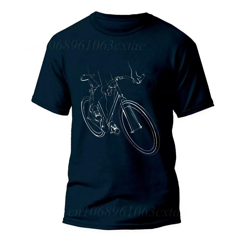Cyclist Biking Lover T-Shirt Men Women Funny Tee Shirt Crewneck Mountain Bike Cycling Classic Short Sleeve Tshirt Gift Idea Tops