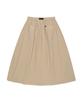 LEE Women Nylon Belted Long Skirt Beige
