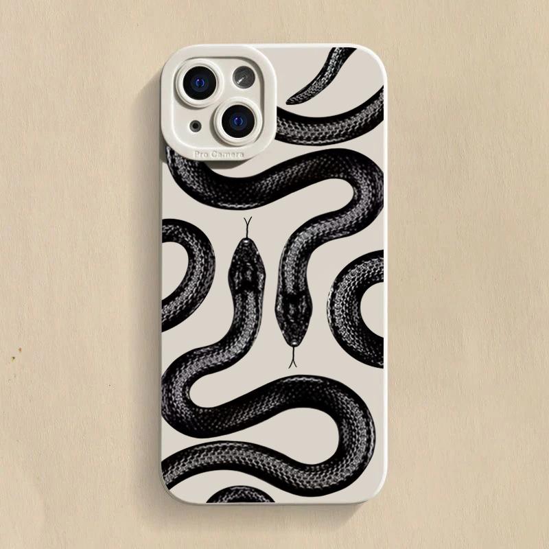 Luxury New Fashion Snake Year Case For  Redmi Note 14 13 12 11 Pro Plus 5G 12S 11S 10S Redmi 13C 13 12 Silicone Cover