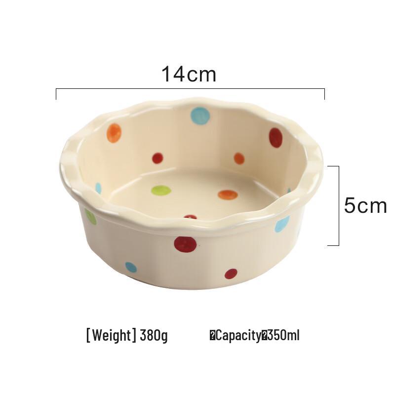Yi Pan Polka Dot Bone China Bowl