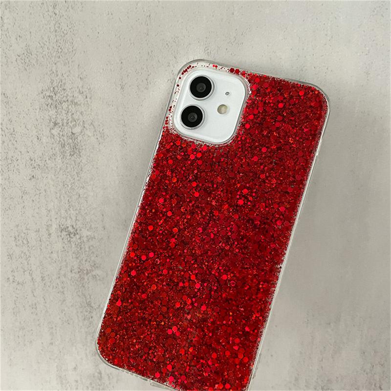 

Glitter Sequin Phone Case For iPhone 15 14 13 12 Mini 11 Pro Max X XR XS 6 6S 7 8 Plus Shining Bling Silicone Soft Cover For iPhone 13 Mini